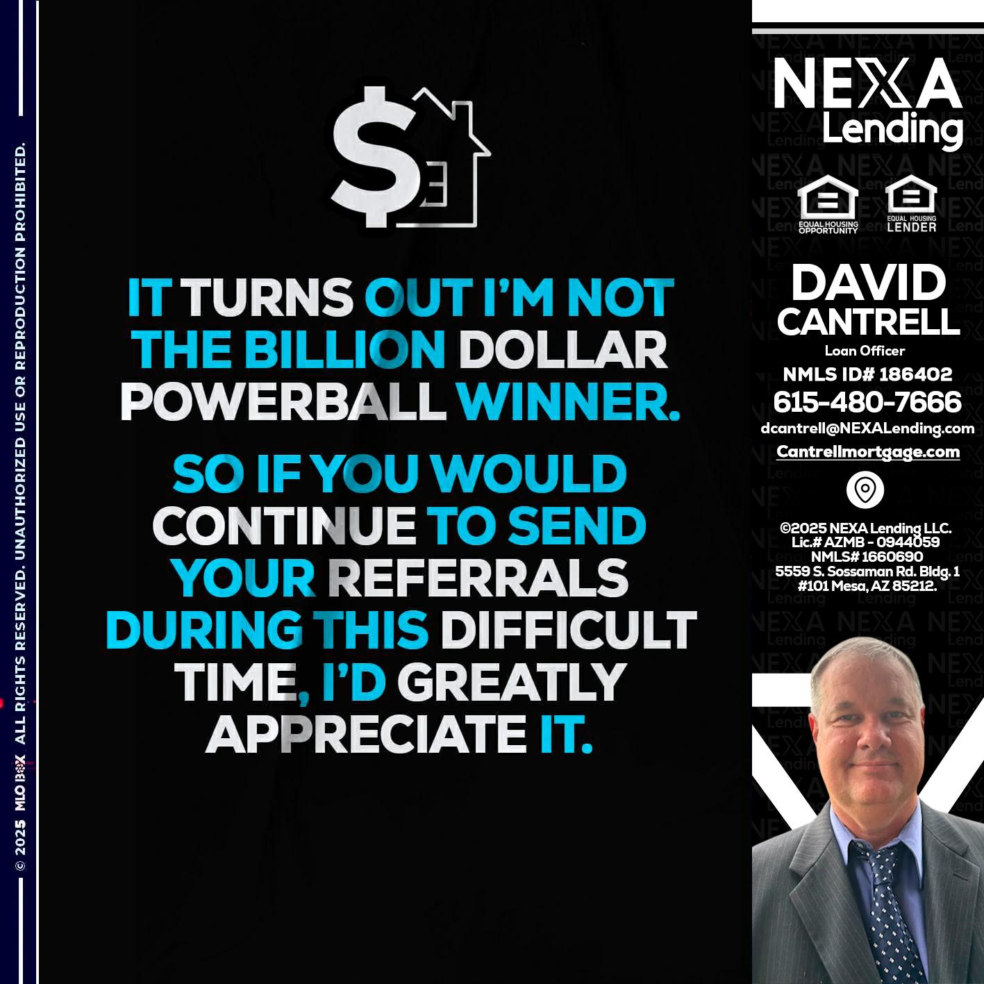 IT TURNS - David Cantrell -Loan Officer