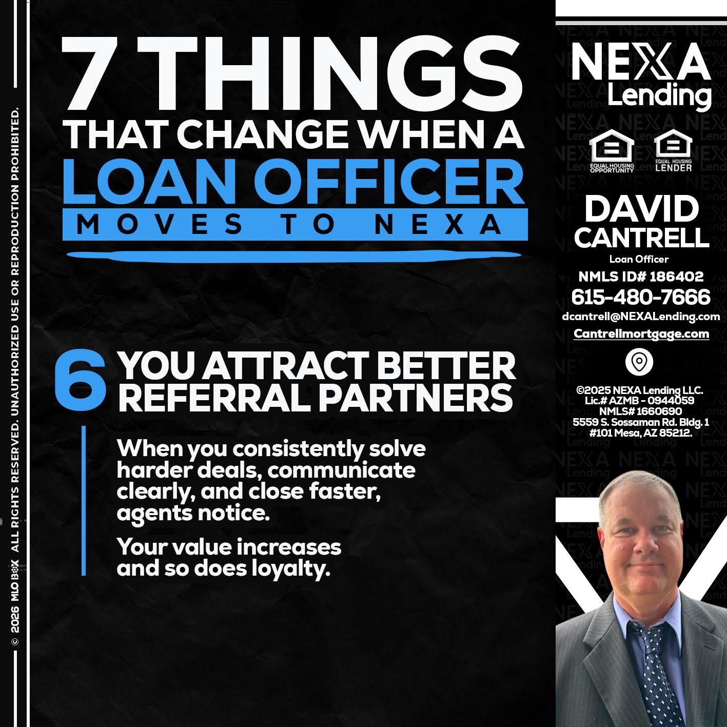 7 THINGS (6) - David Cantrell -Loan Officer