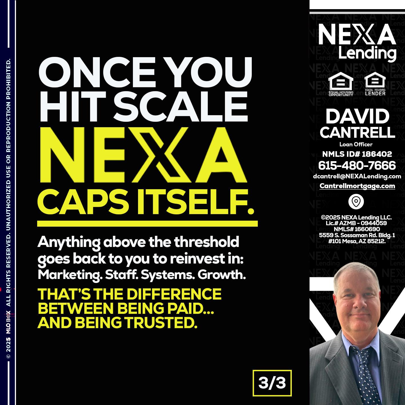 3 OF 3 - David Cantrell -Loan Officer