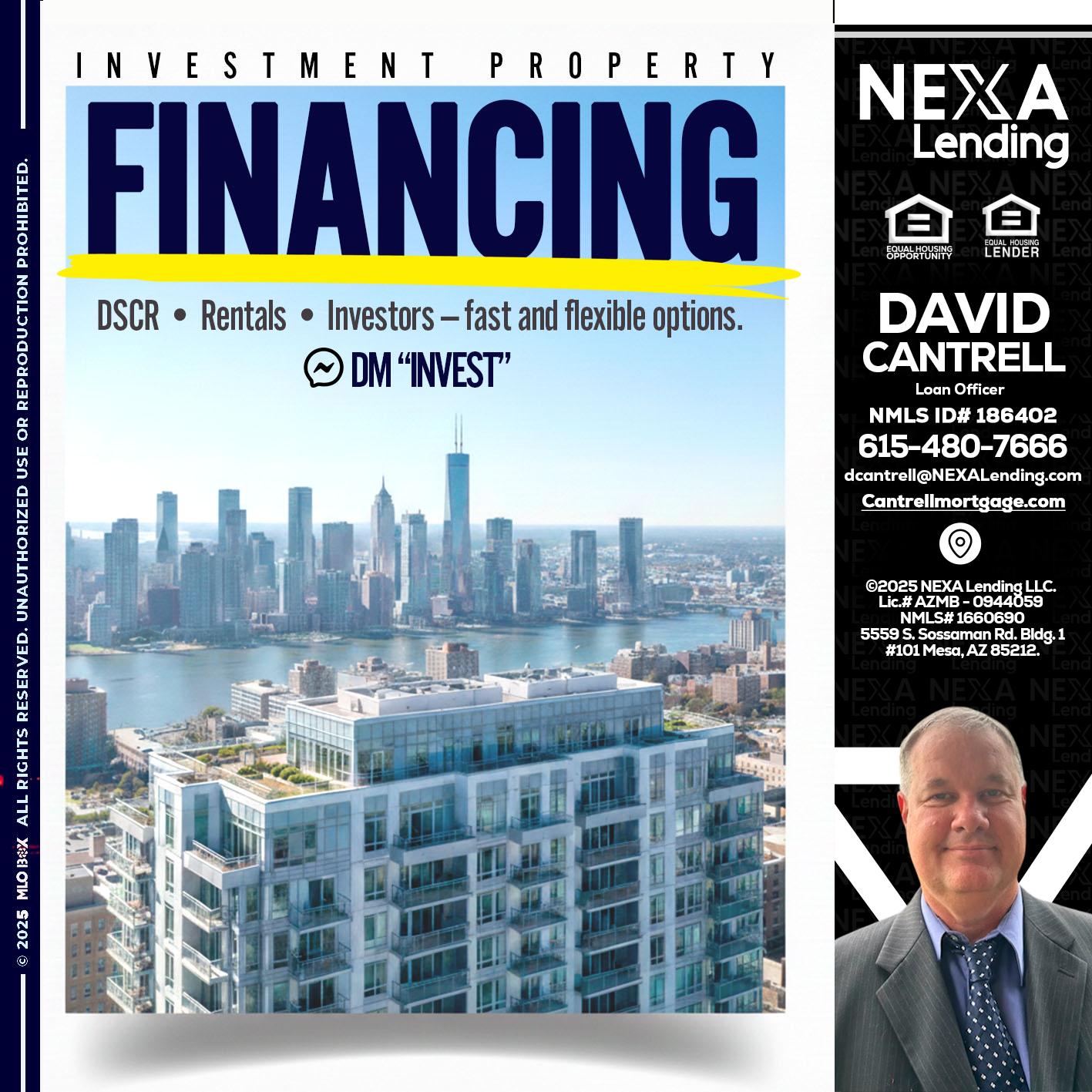 FINANCING - David Cantrell -Loan Officer