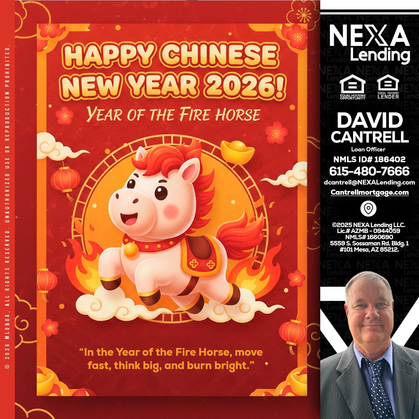 happy Chinese new year - David Cantrell -Loan Officer