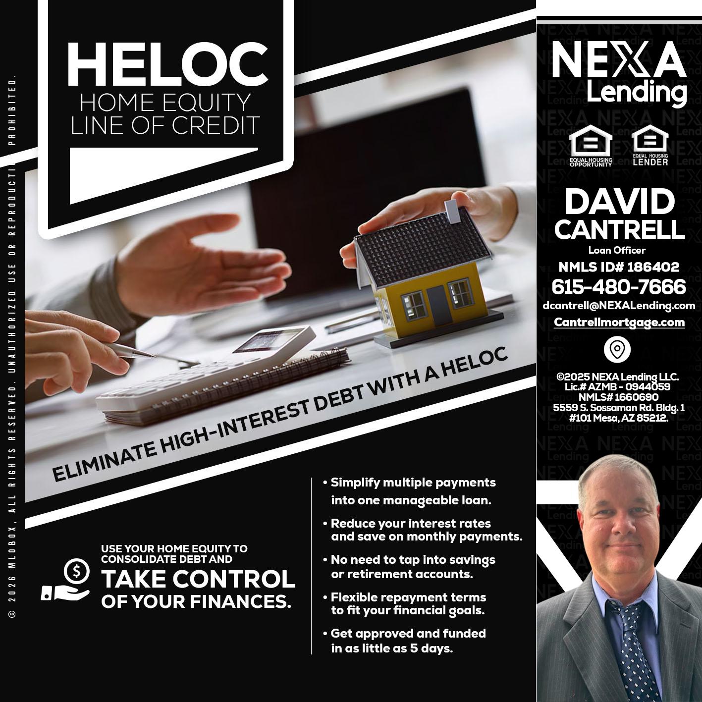 HELOC - David Cantrell -Loan Officer