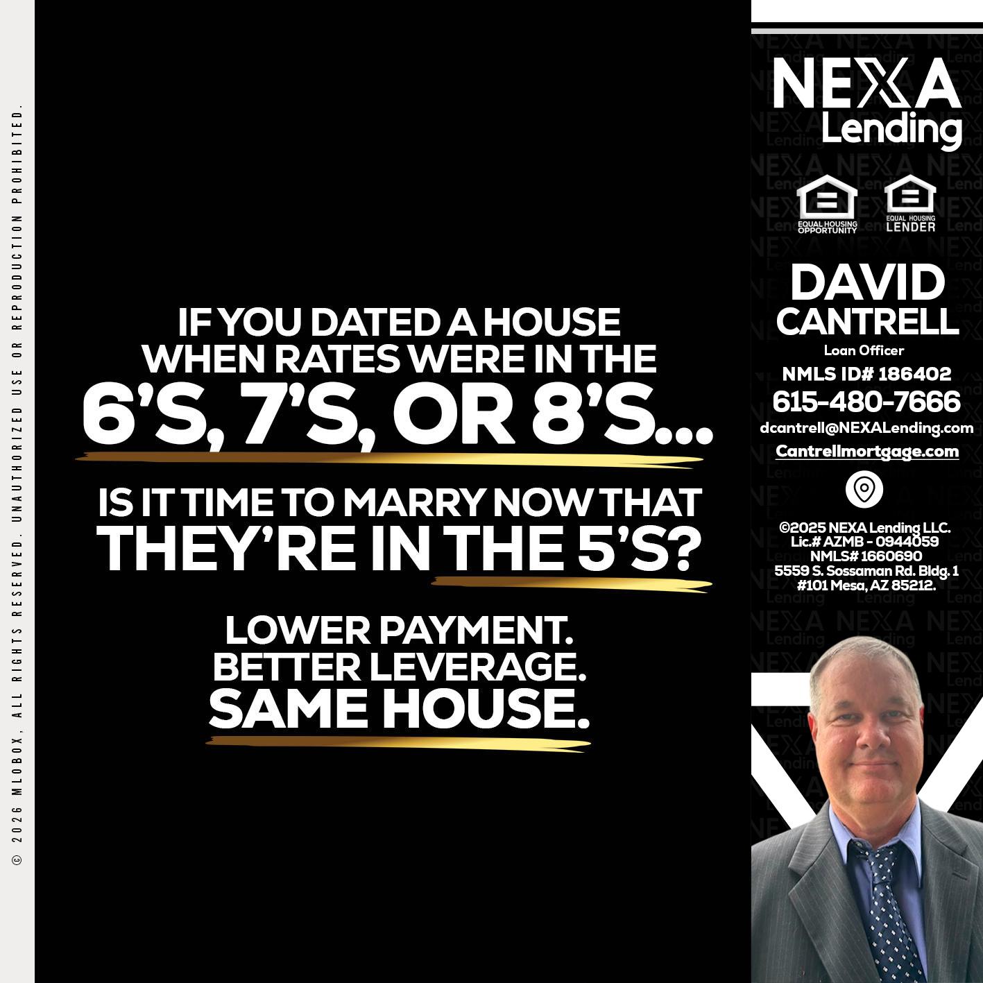 if you dated a house - David Cantrell -Loan Officer