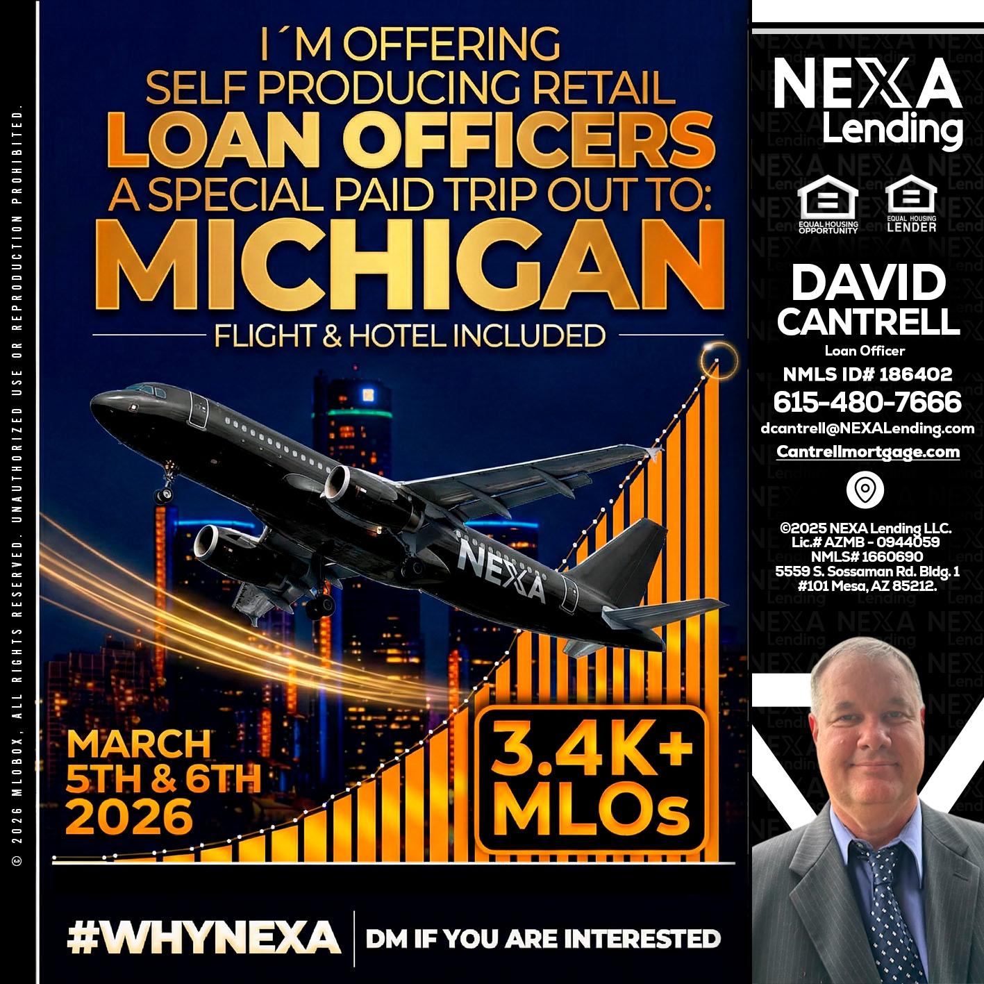 MICHIGAN - David Cantrell -Loan Officer