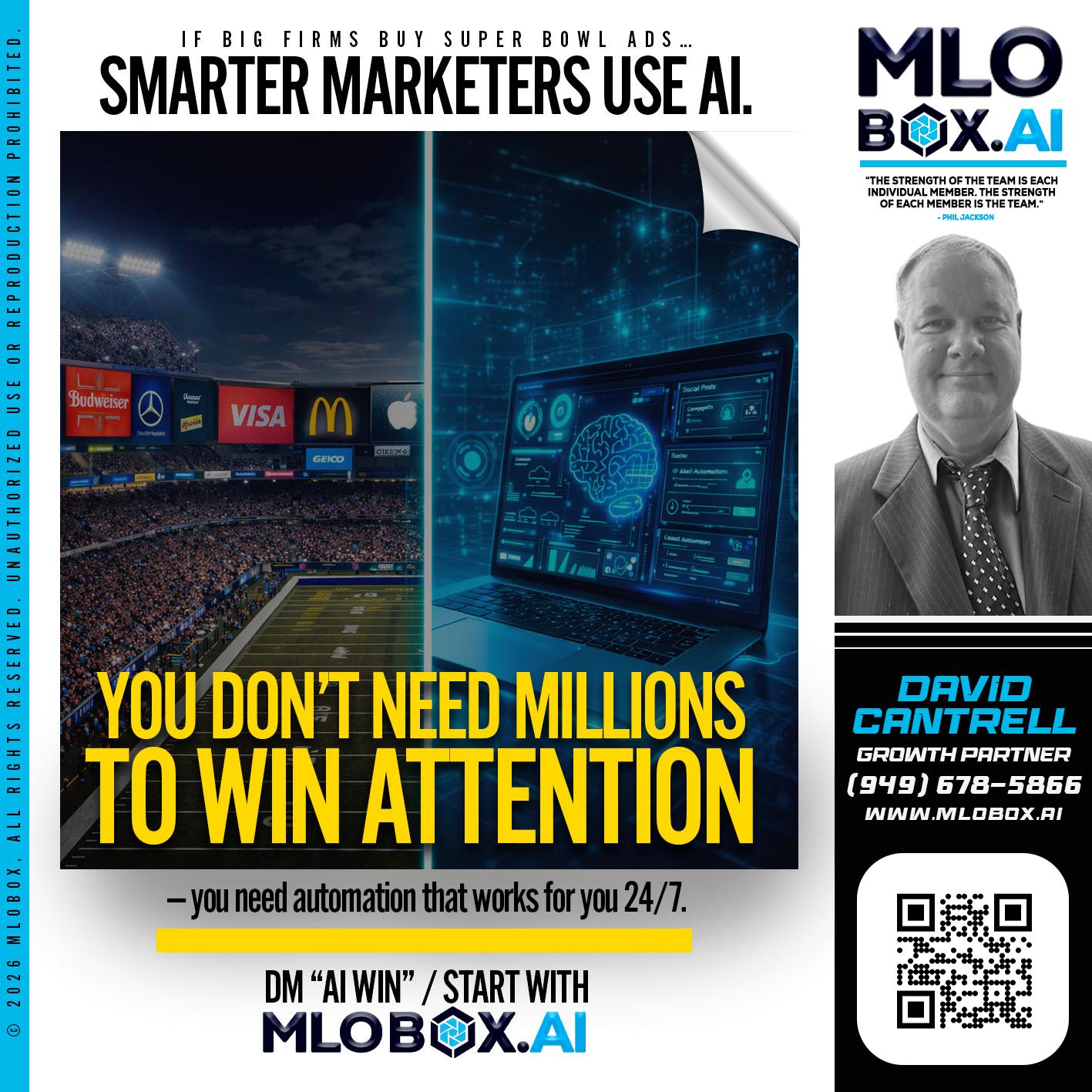 you don't need - David Cantrell -Loan Officer