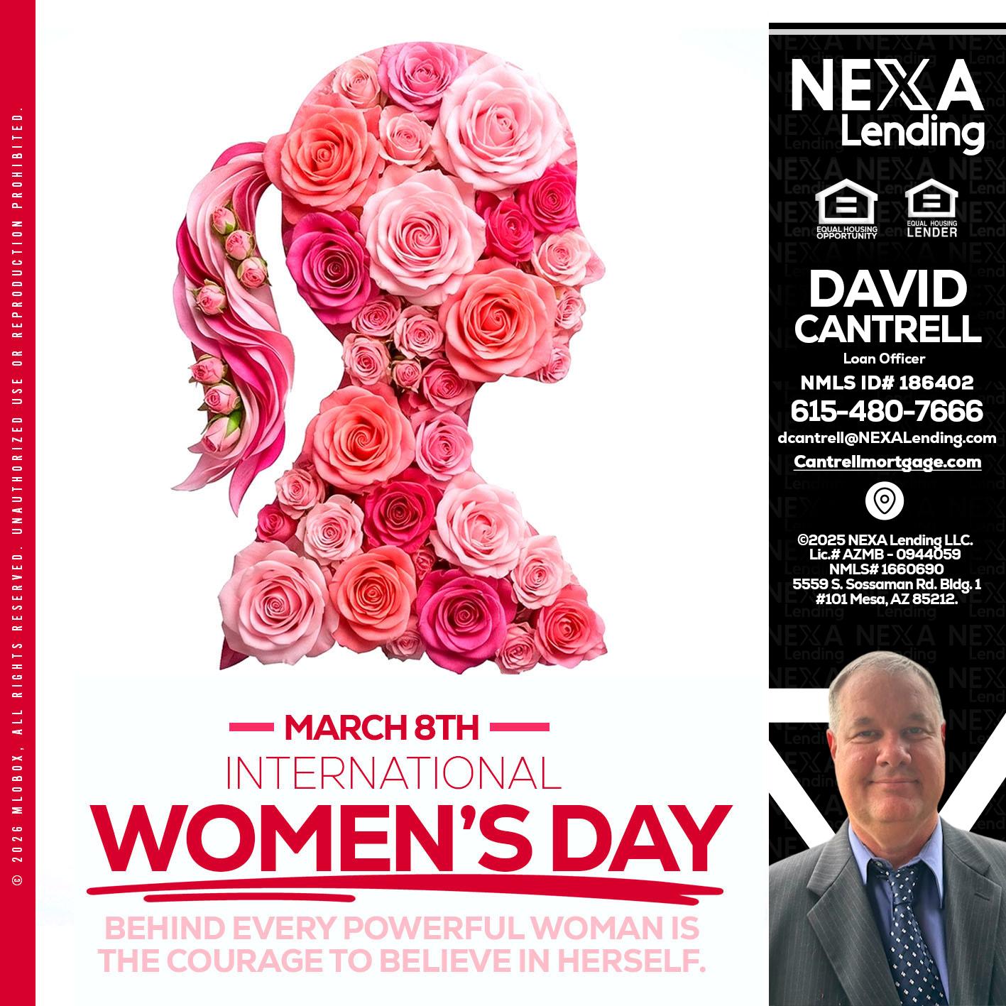 MARCH 8TH - David Cantrell -Loan Officer