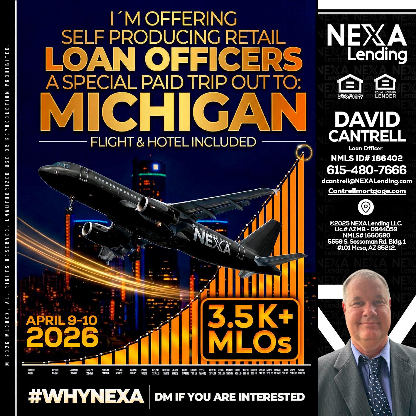 3.5K - David Cantrell -Loan Officer