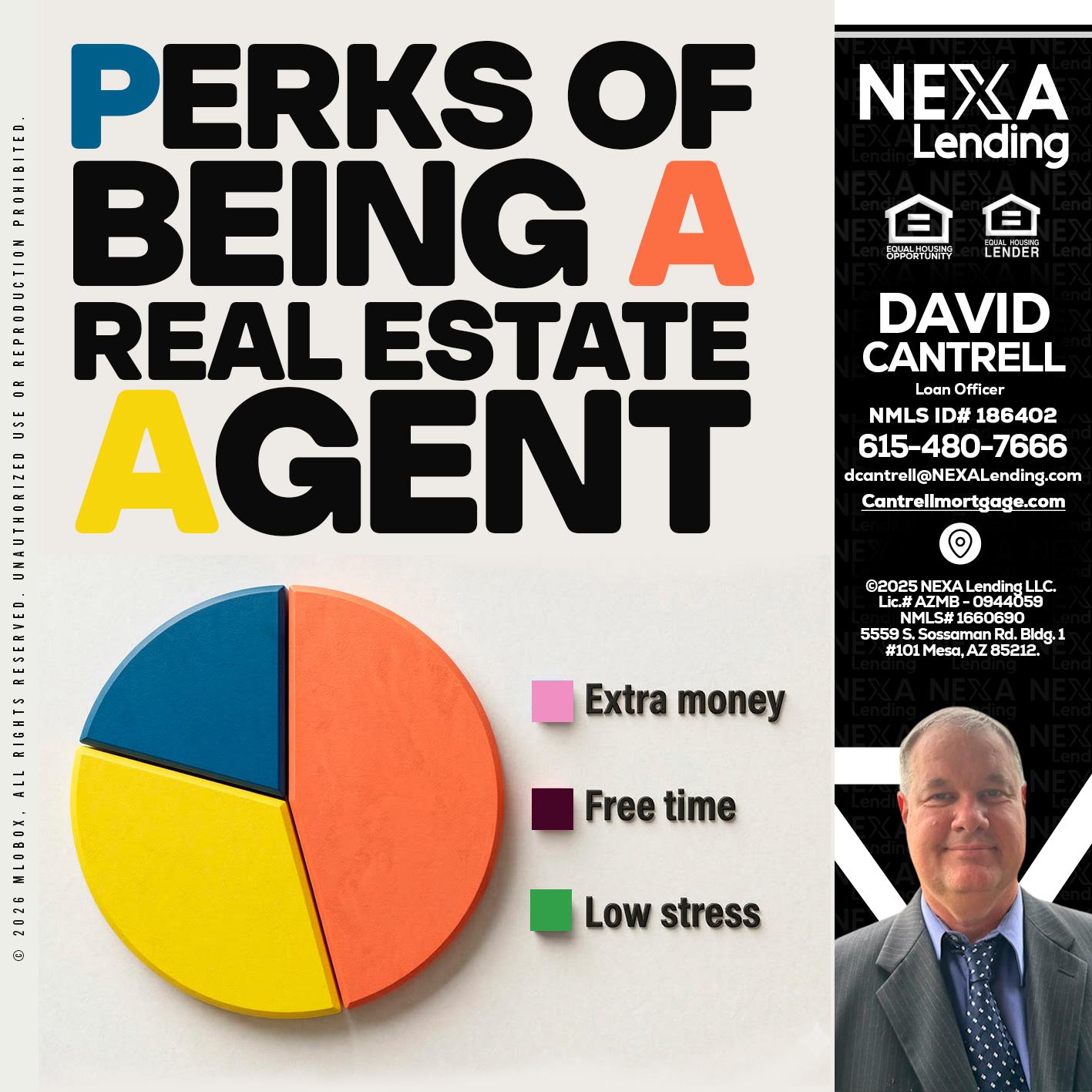 PERKS OF BEING - David Cantrell -Loan Officer