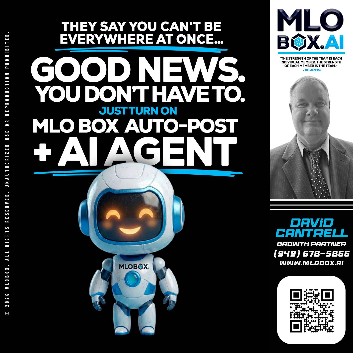 GOOD NEWS - David Cantrell -Loan Officer