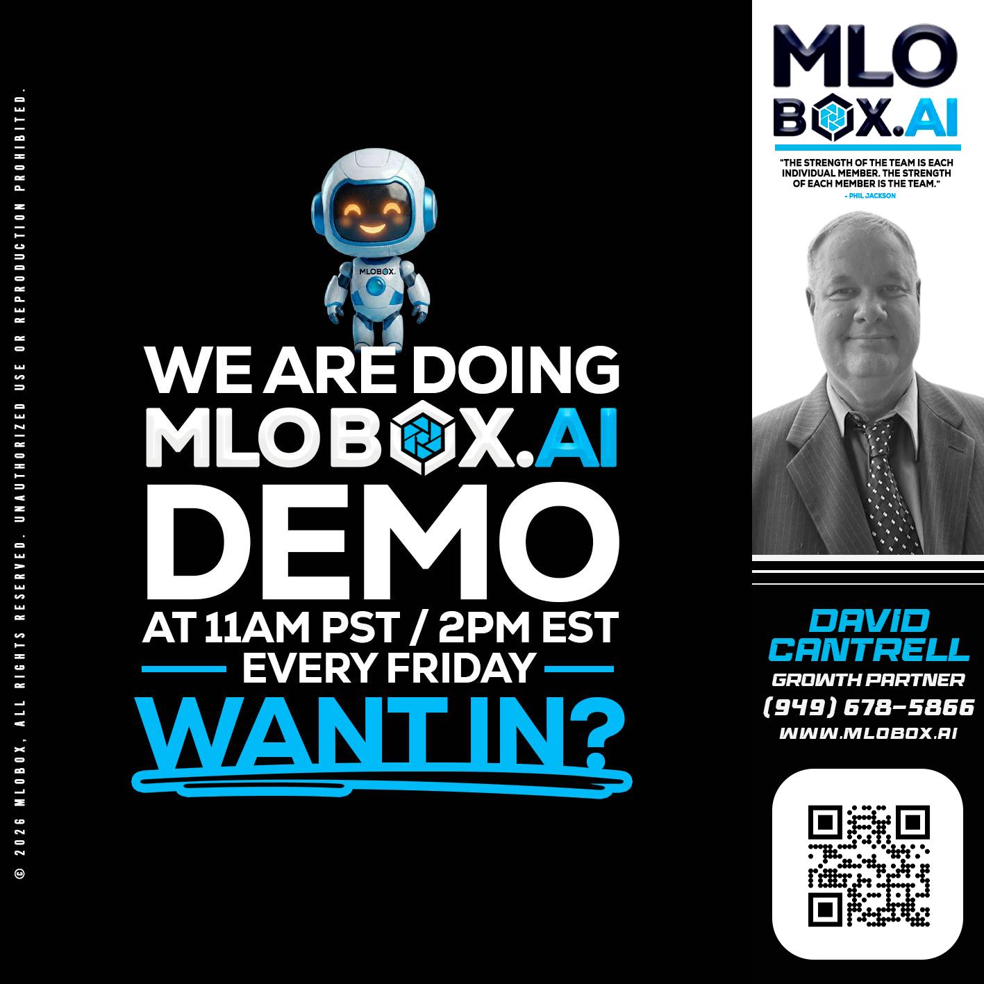 WE ARE DOING - David Cantrell -Loan Officer