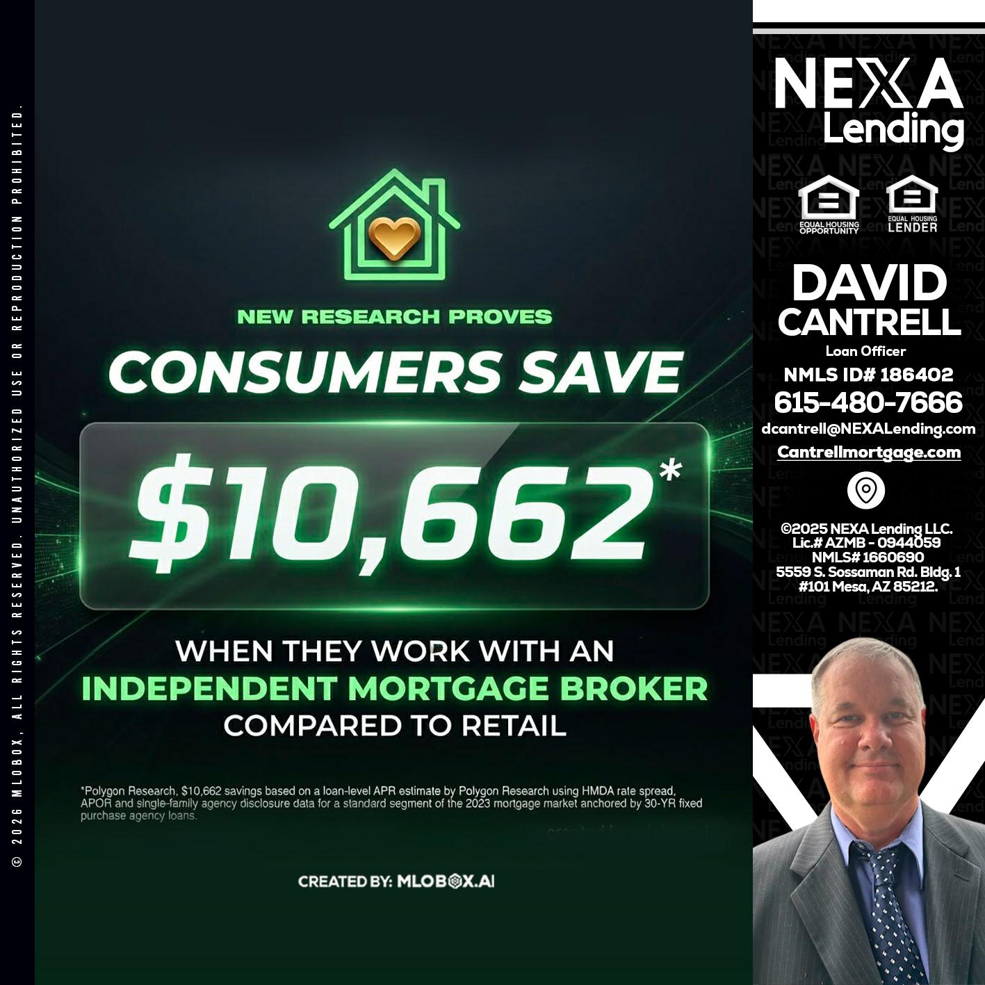 10,662 - David Cantrell -Loan Officer