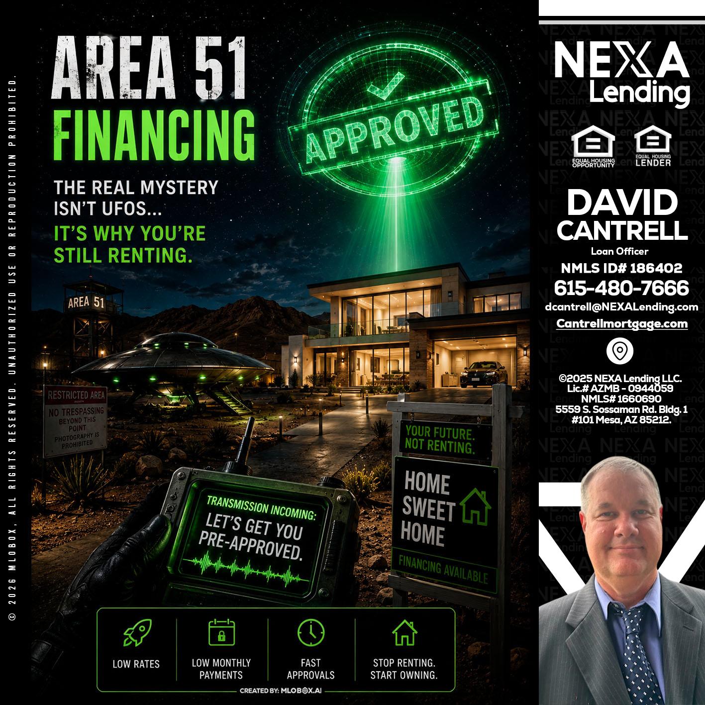 AREA 51 - David Cantrell -Loan Officer