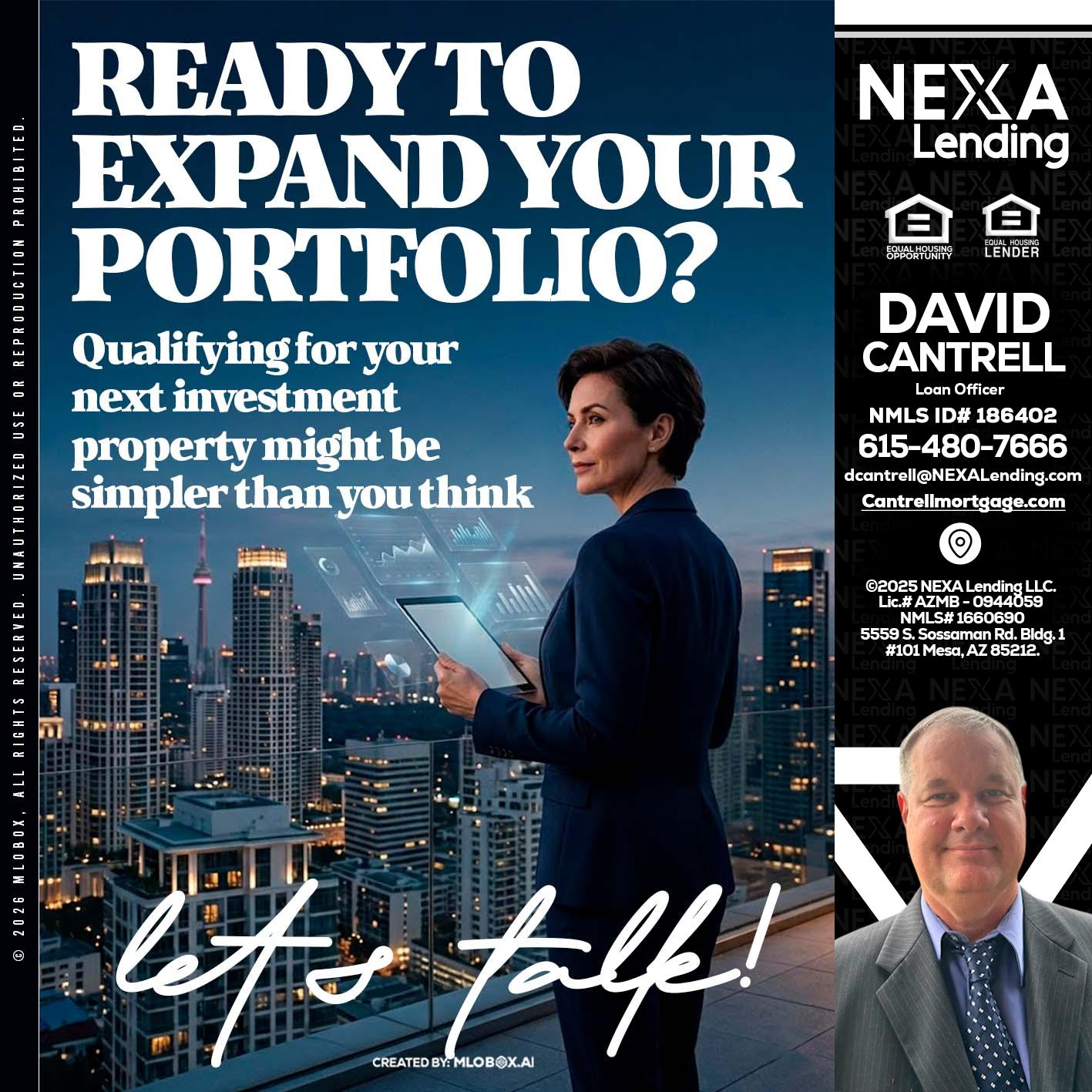 READY TO EXPAND - David Cantrell -Loan Officer