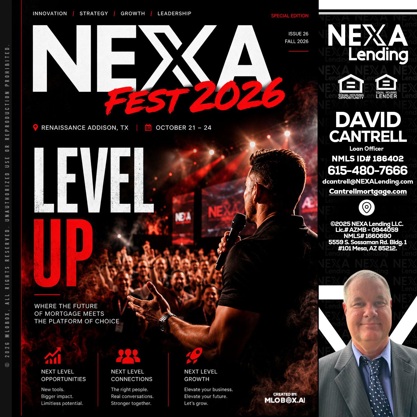 NEXA FEST 2026 - David Cantrell -Loan Officer