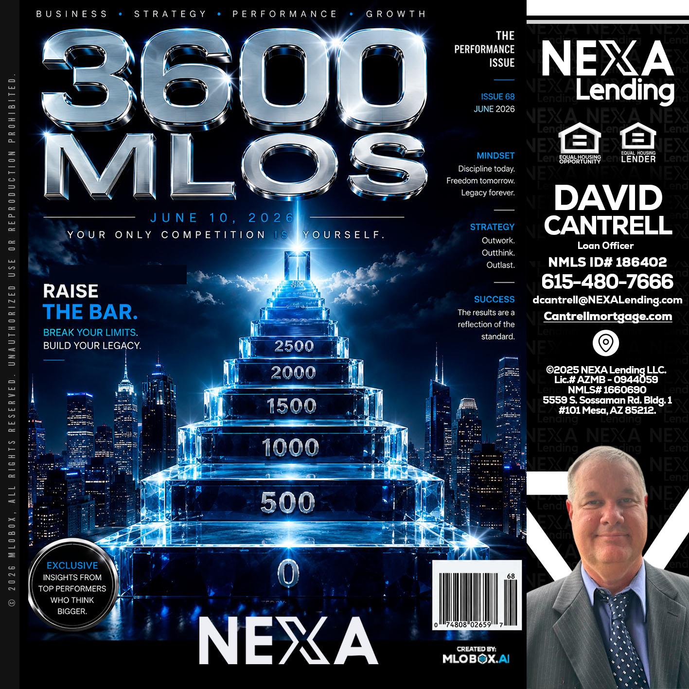 3600 MLOs - David Cantrell -Loan Officer