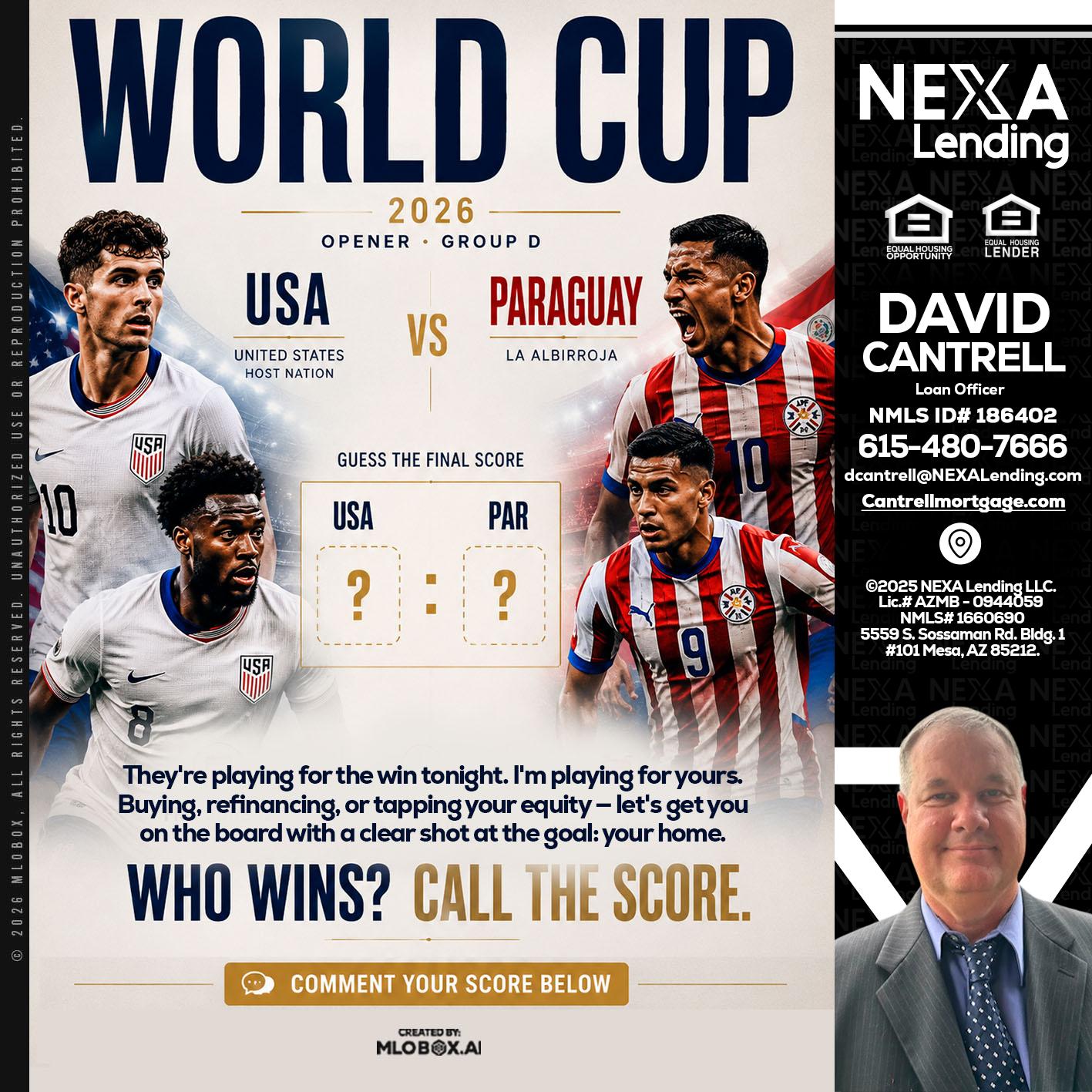 WORLD CUP 2026 - David Cantrell -Loan Officer