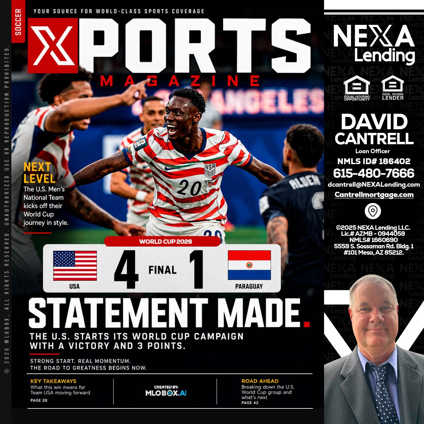 XPORTS - David Cantrell -Loan Officer