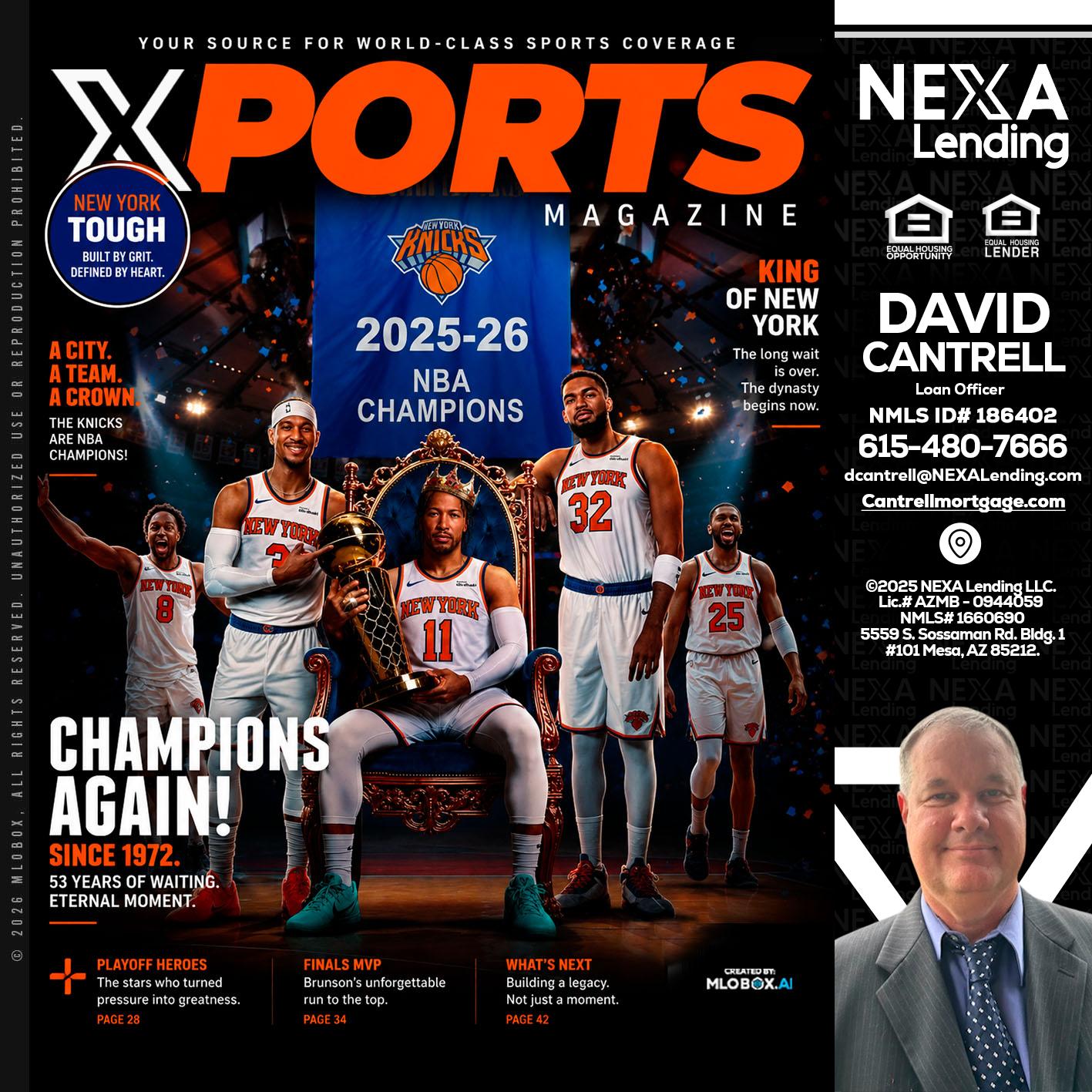XPORTS MAGAZINE - David Cantrell -Loan Officer