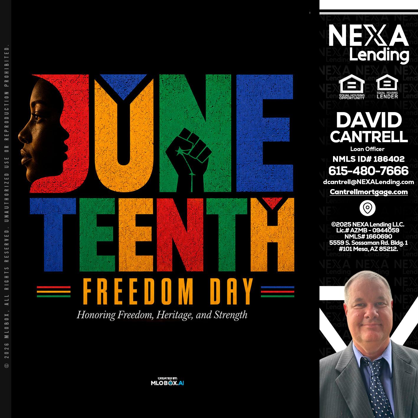 Juneteenth - David Cantrell -Loan Officer