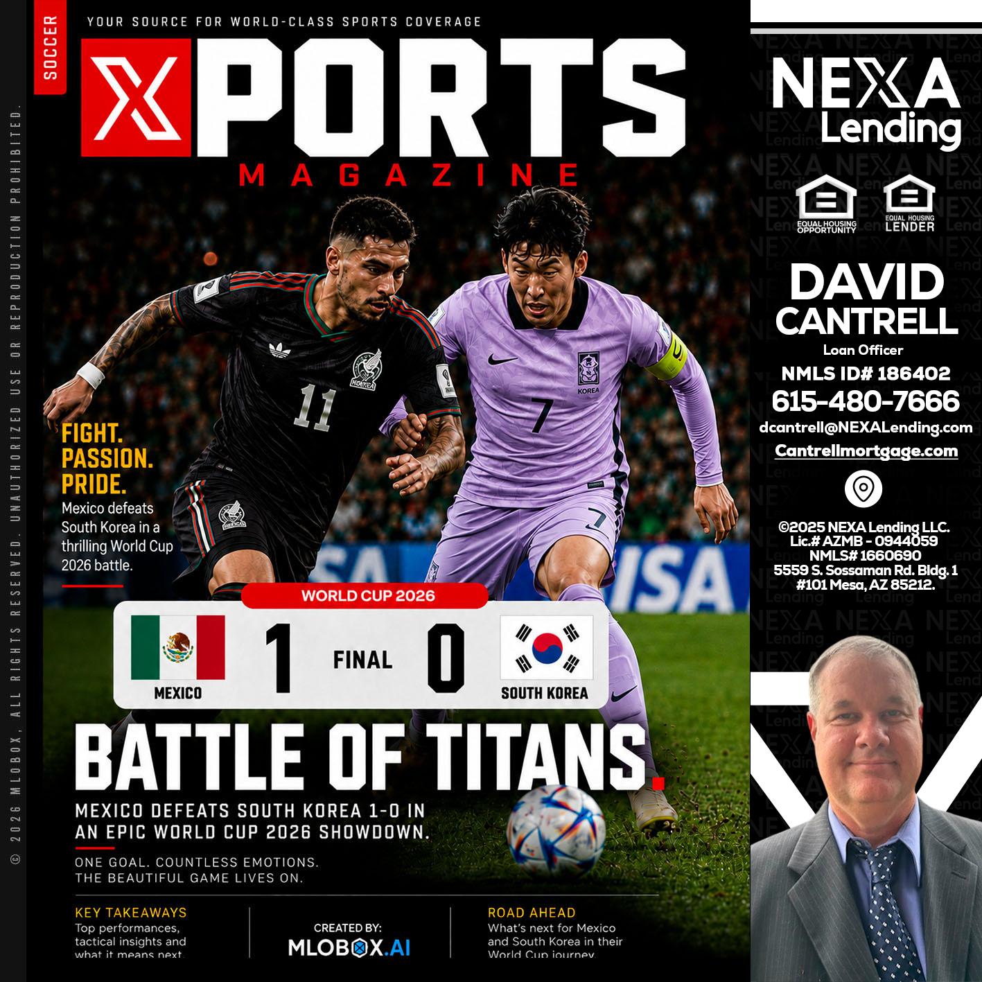 XPORTS MAGAZINE - David Cantrell -Loan Officer