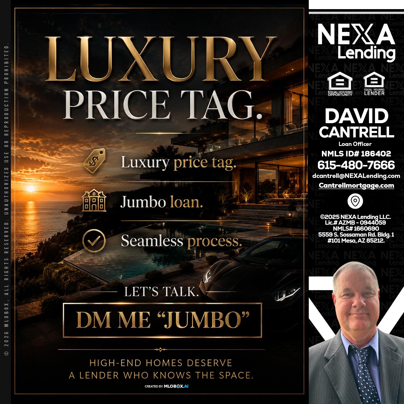 LUXURY PRICE - David Cantrell -Loan Officer