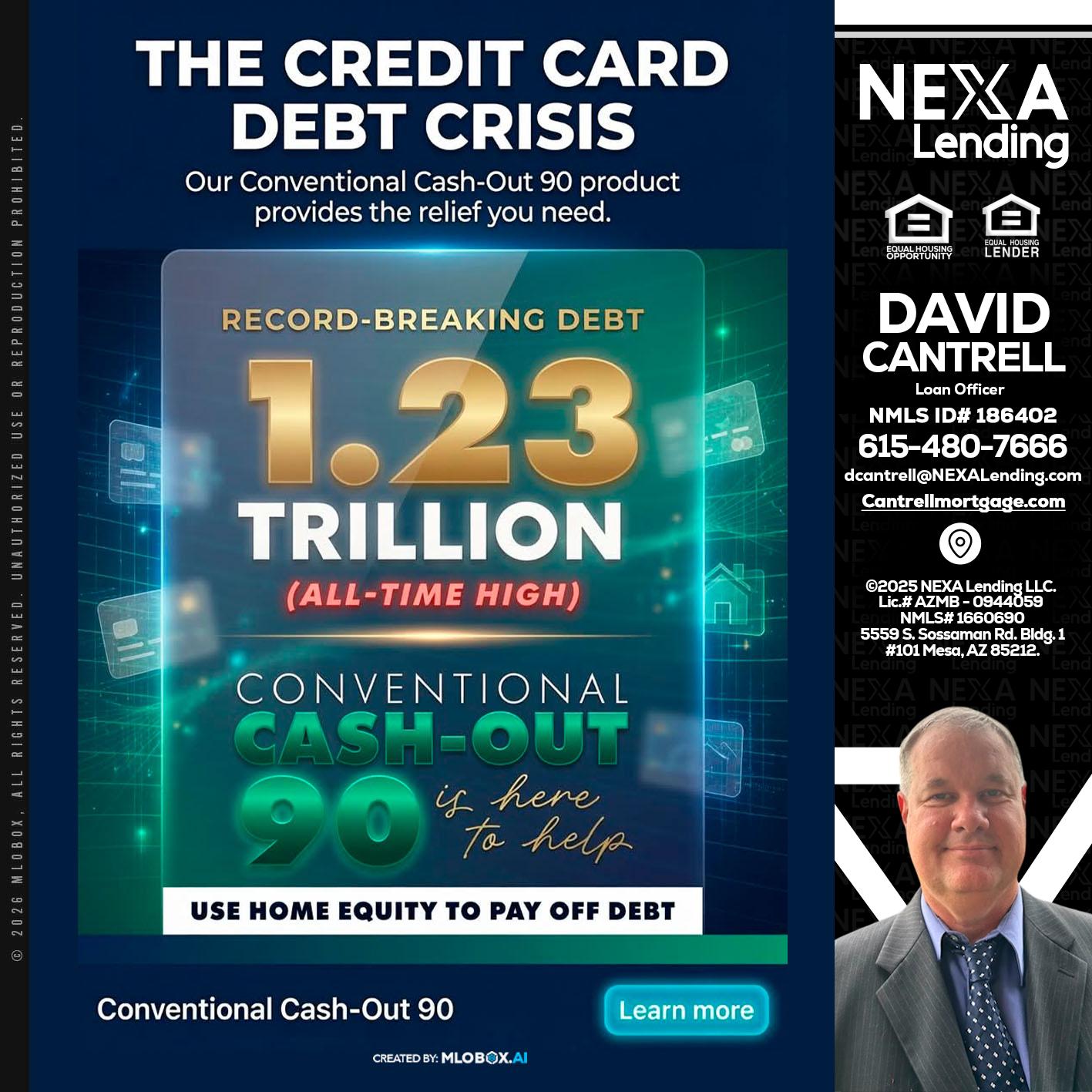THE CREDIT CARD - David Cantrell -Loan Officer