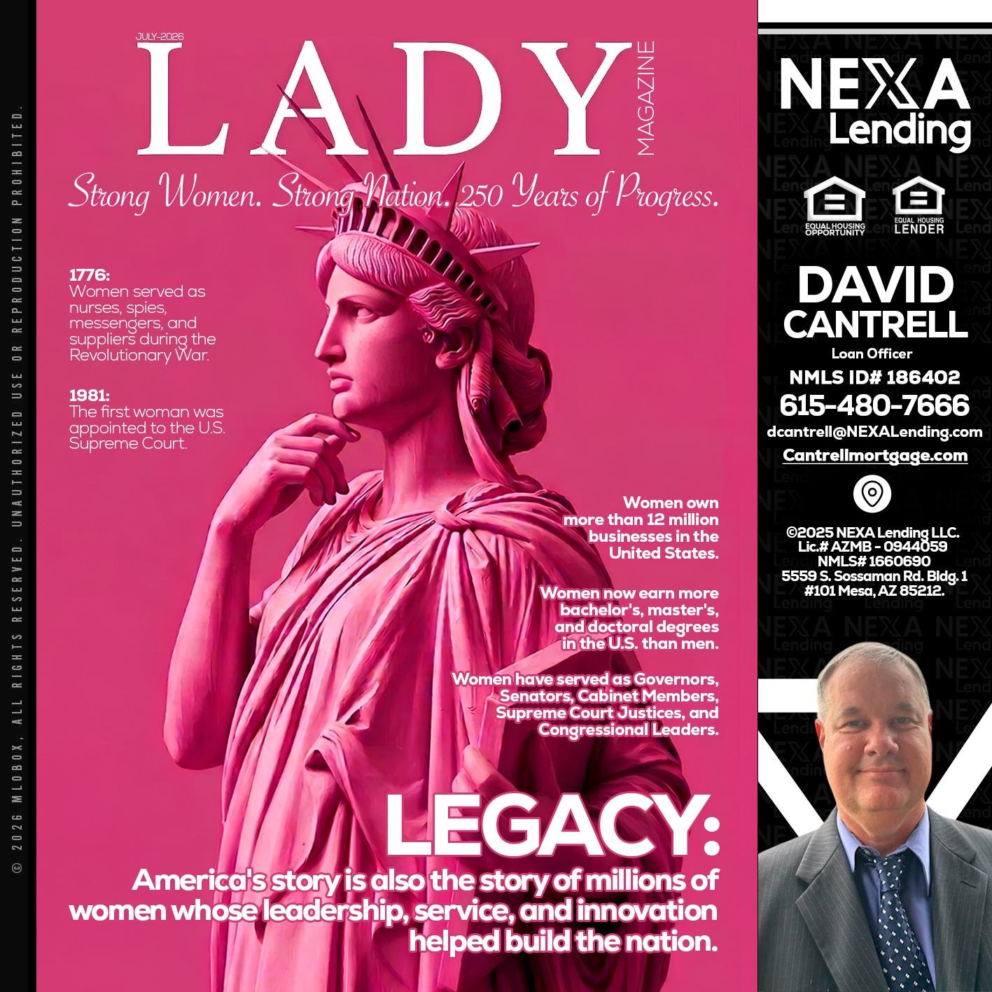 LADY LIBERTY! - David Cantrell -Loan Officer