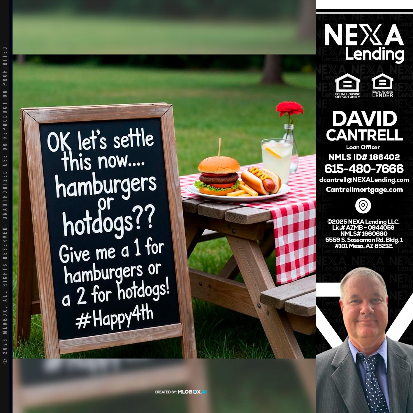 let settle this - David Cantrell -Loan Officer