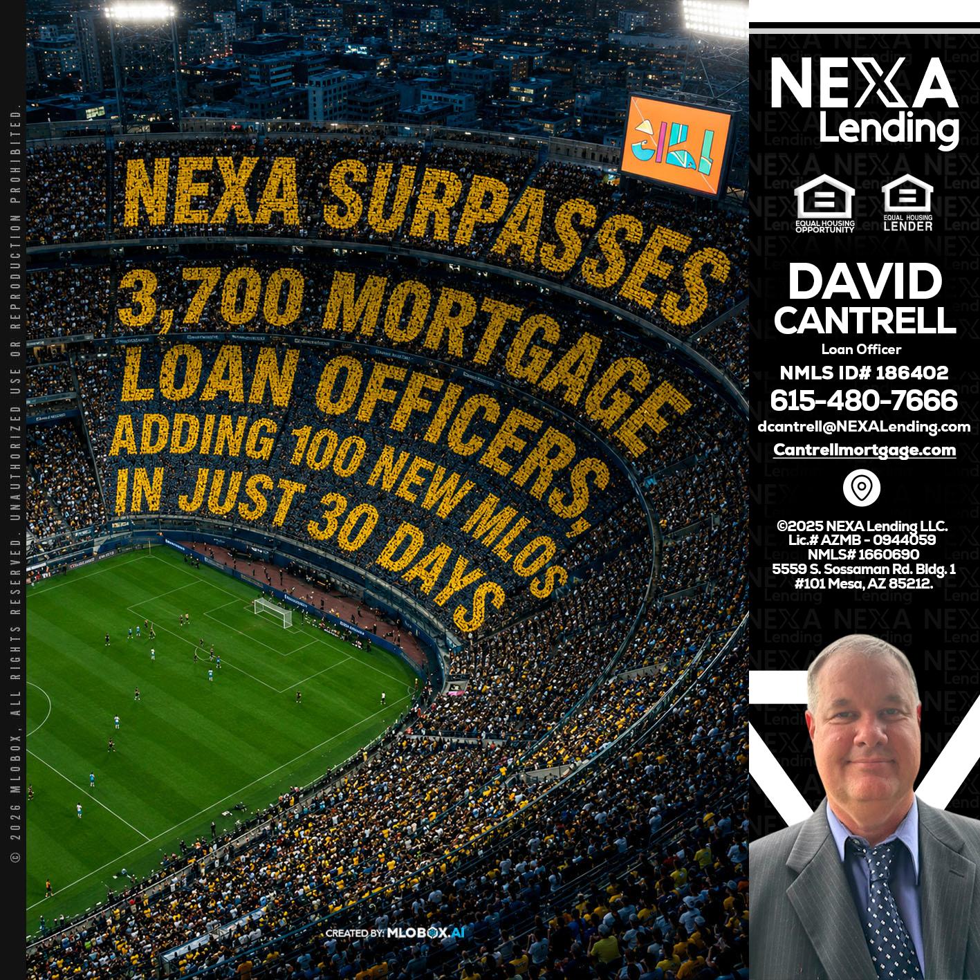 NEXA SURPASSES - David Cantrell -Loan Officer