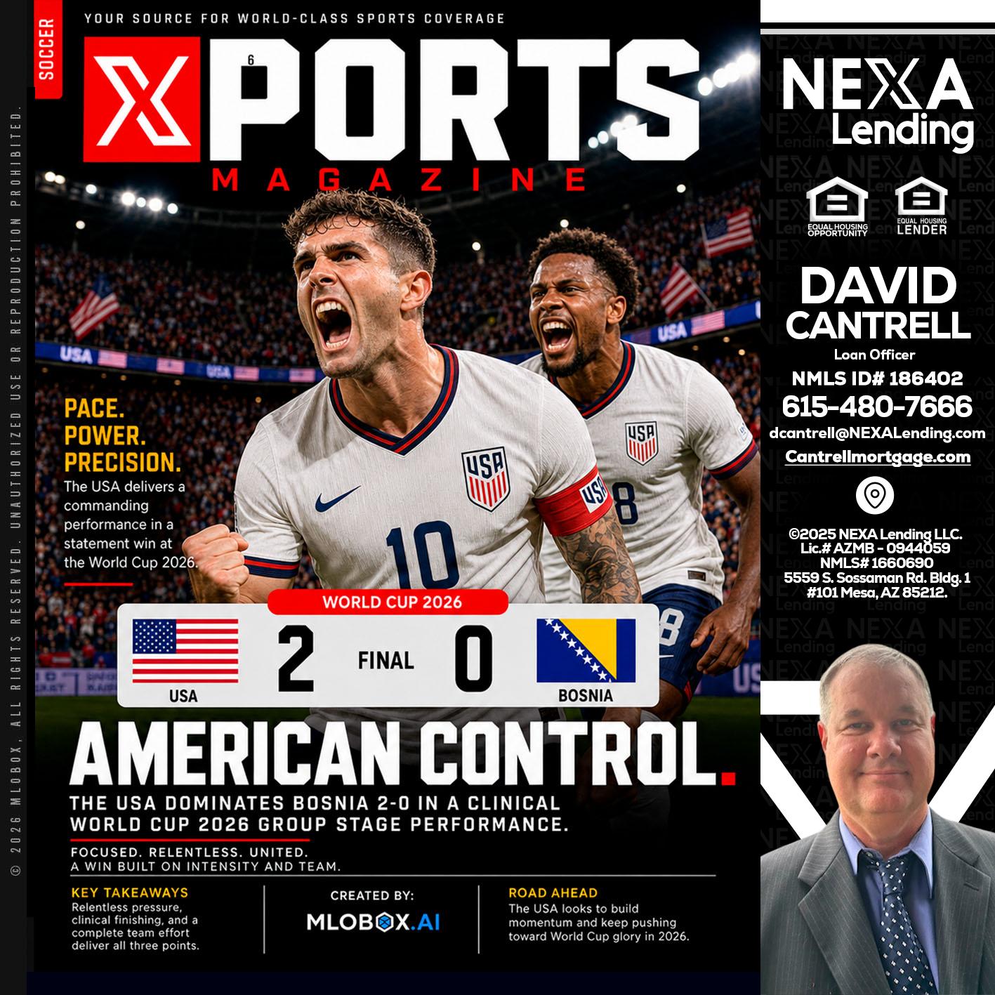 AMERICAN CONTROL - David Cantrell -Loan Officer