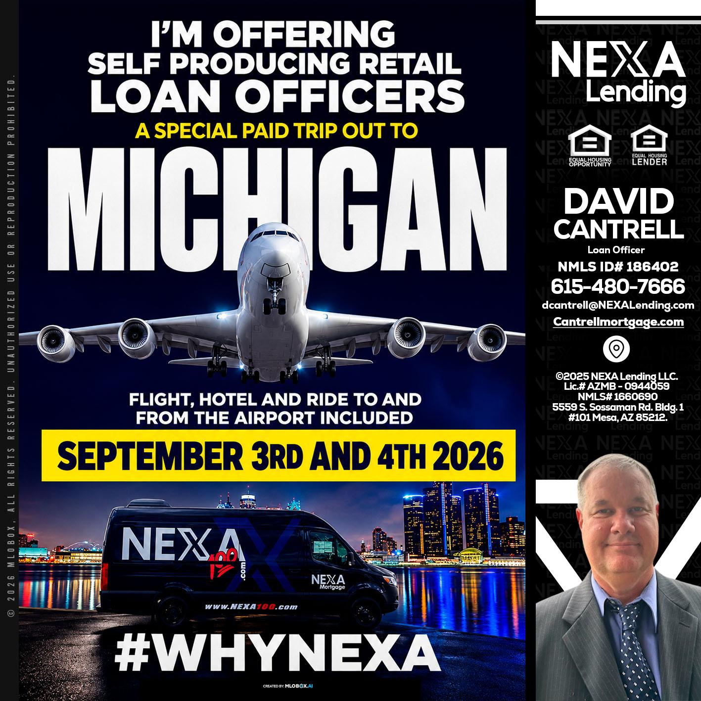 MICHIGAN - David Cantrell -Loan Officer