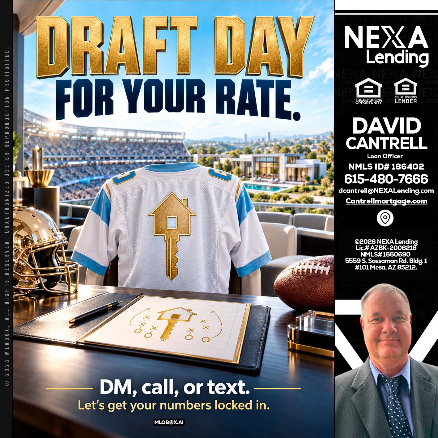 DRAFT DAY - David Cantrell -Loan Officer