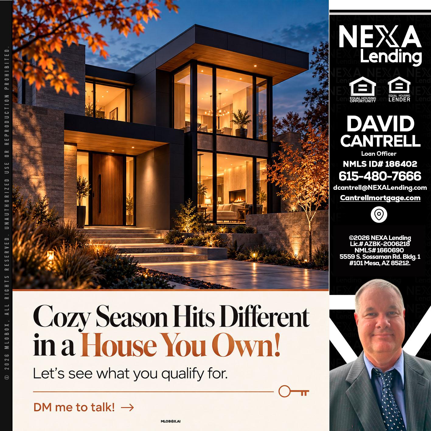 COZY SEASON - David Cantrell -Loan Officer