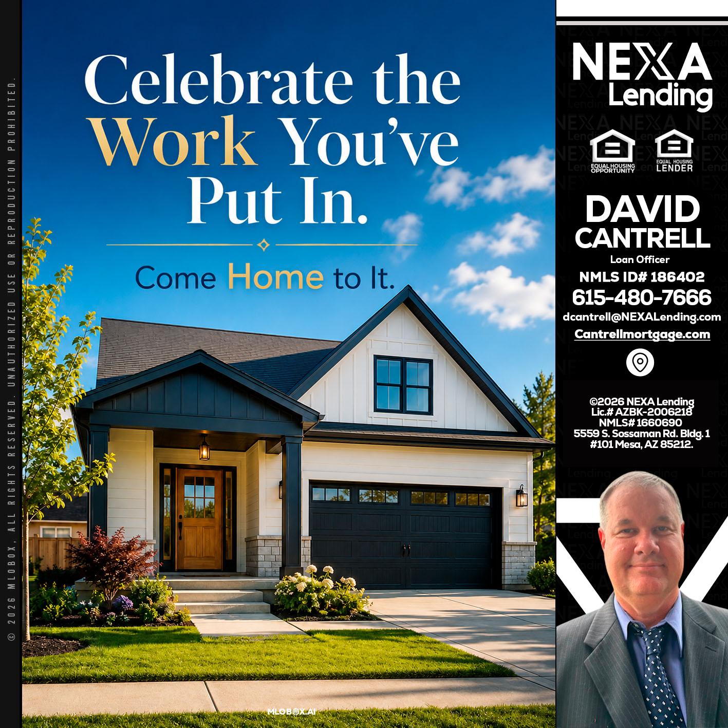 celebrate Labor Day - David Cantrell -Loan Officer