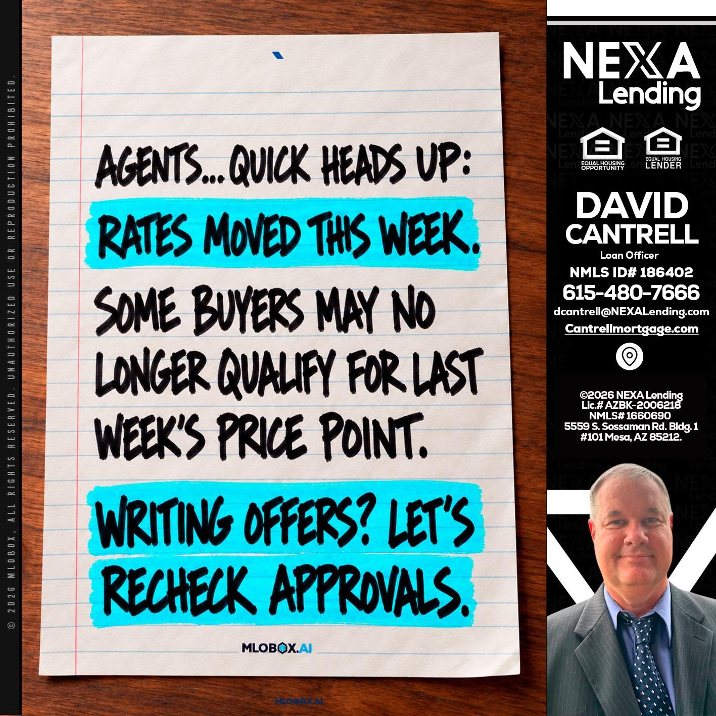 AGENTS - David Cantrell -Loan Officer